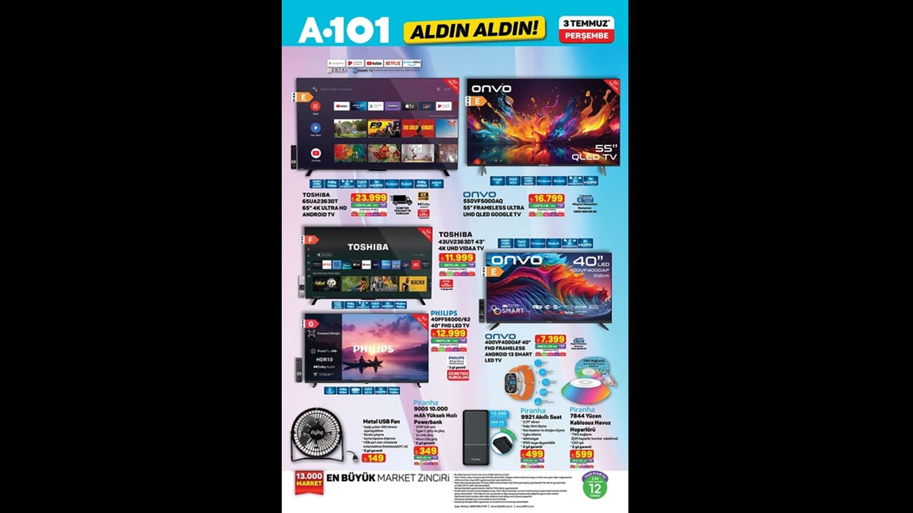 Foto - Elektrikli bisiklet, kamp çadırı, motosiklet ve daha niceleri! A101’de 3 Temmuz 2025 indirim fırsatları dolu dolu geliyor