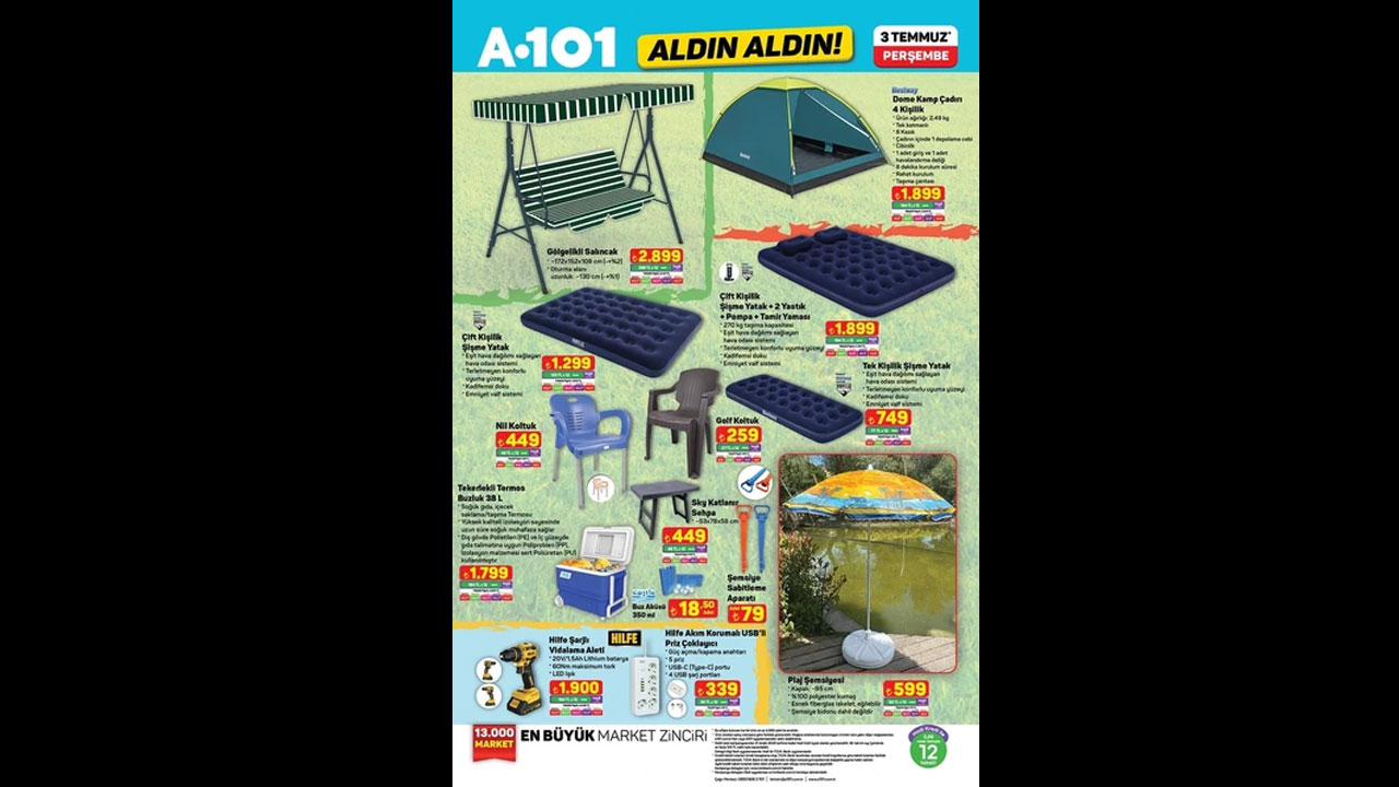 Foto - Elektrikli bisiklet, kamp çadırı, motosiklet ve daha niceleri! A101’de 3 Temmuz 2025 indirim fırsatları dolu dolu geliyor