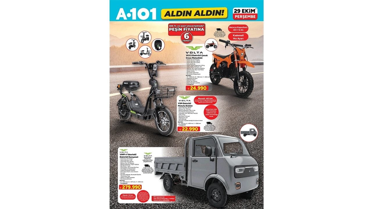 Foto - Elektrikli kamyonet geliyor: A101 29 Ekim- 4 Kasım kataloğu yayınlandı!