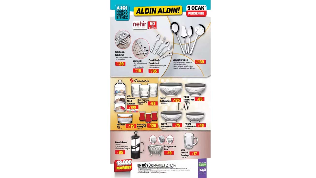 Foto - Elektrikli moped, süpürge, çay makinesi ve daha niceleri..! A101’de 9 Ocak 2025 indirim kataloğu açıklandı