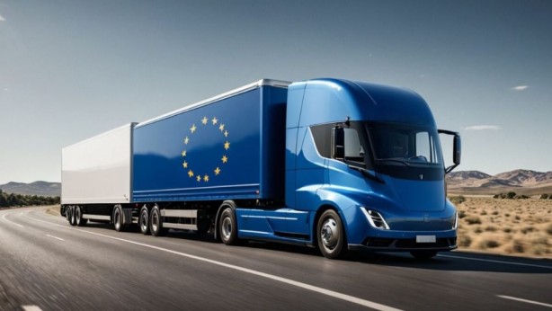 Foto - Elektrikli Tesla Semi tırları Avrupa yollarına çıkıyor!