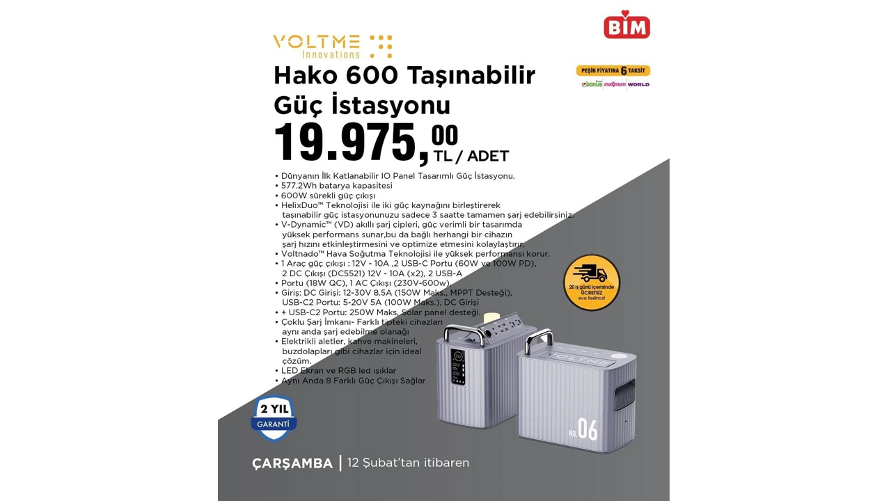 Foto - Elektronik eşyalarda büyük kampanya! BİM 12-18 Şubat 2025 indirim kataloğu bomba gibi geldi