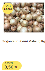 Foto - Elinde soğanla siyaset yapanları üzen haber! Etiket fiyatı değişti