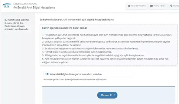 Foto - Emekli olunca ne kadar maaş alacaksınız? Tüm çalışanların merak ettiği hesaplama e-Devlet'e yüklendi