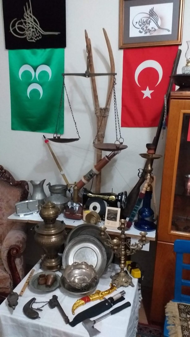 Foto - Emekli polis memuru evini adeta müzeye çevirdi