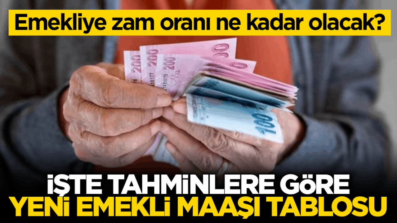 Emekliye zam oranı ne kadar olacak? İşte tahminlere göre yeni emekli maaşı tablosu