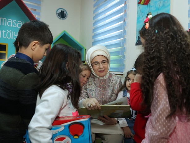 Foto - Emine Erdoğan, Bebek Kütüphanesi'nin açılışını yaptı