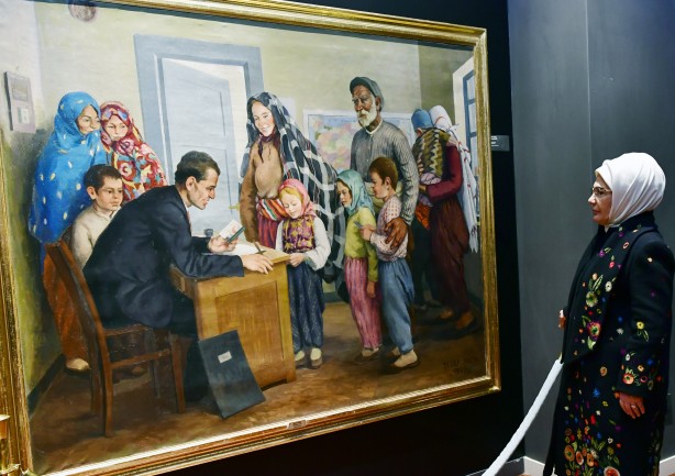 Foto - Emine Erdoğan: "Herkesin maarif tarihimize dair bu özel sergiyi ziyaret etmesini temenni ediyorum"