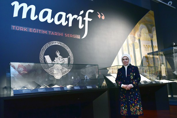 Foto - Emine Erdoğan: "Herkesin maarif tarihimize dair bu özel sergiyi ziyaret etmesini temenni ediyorum"