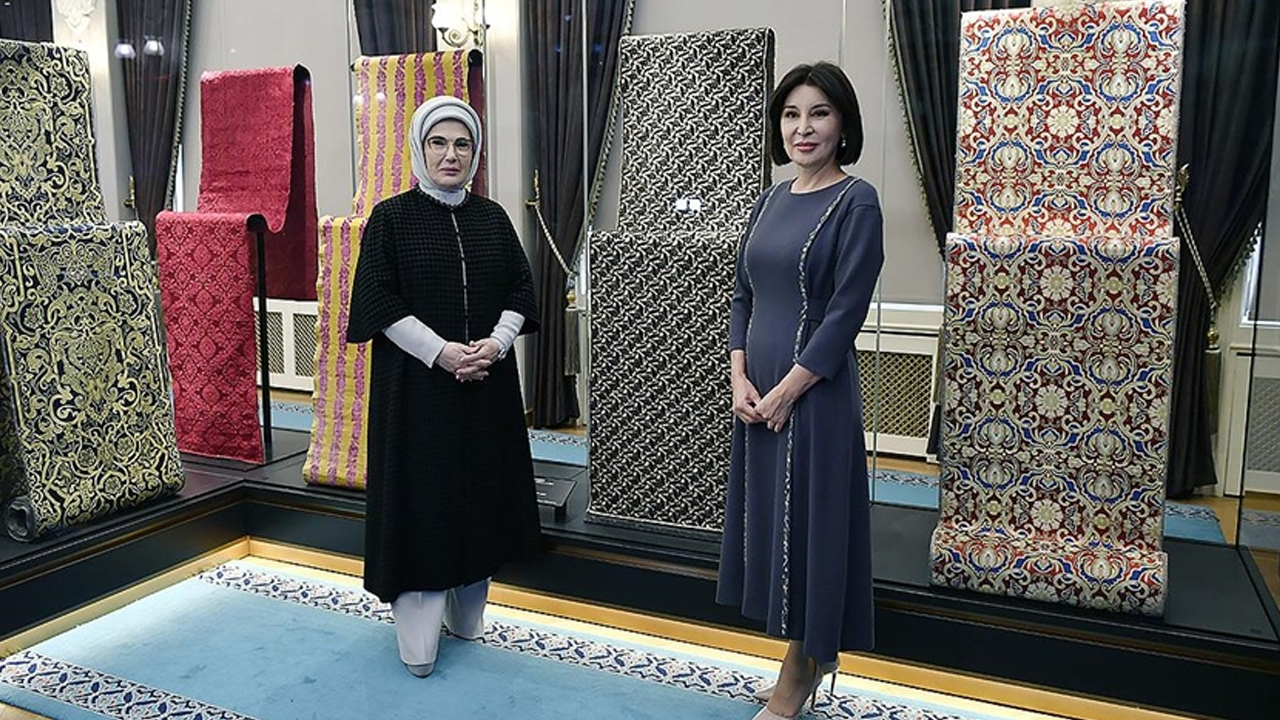 Emine Erdoğan, Özbekistan Cumhurbaşkanı'nın eşi Mirziyoyeva ile bir araya geldi!