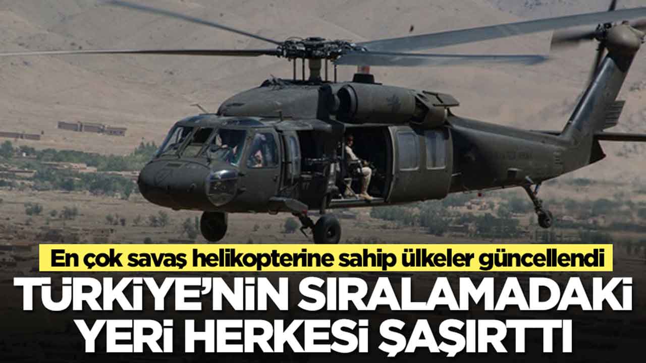 En çok savaş helikopterine sahip ülkeler güncellendi: Türkiye'nin sıralamadaki yeri herkesi şaşırttı