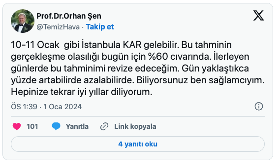 Foto - En sağlamcı profesör bile İstanbul’a kar müjdesi verdi! Demedi demeyin! O tarihte geliyor