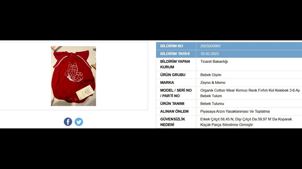 Foto - En ünlü bebek giyim markaları listede! Devlet piyasadan toplatıyor