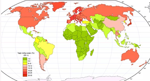 En yaşlı nüfusa sahip ülke belli oldu! Türkiye’nin sıralaması değişti! İşte dünyanın en genç nüfusuna sahip ülkesi