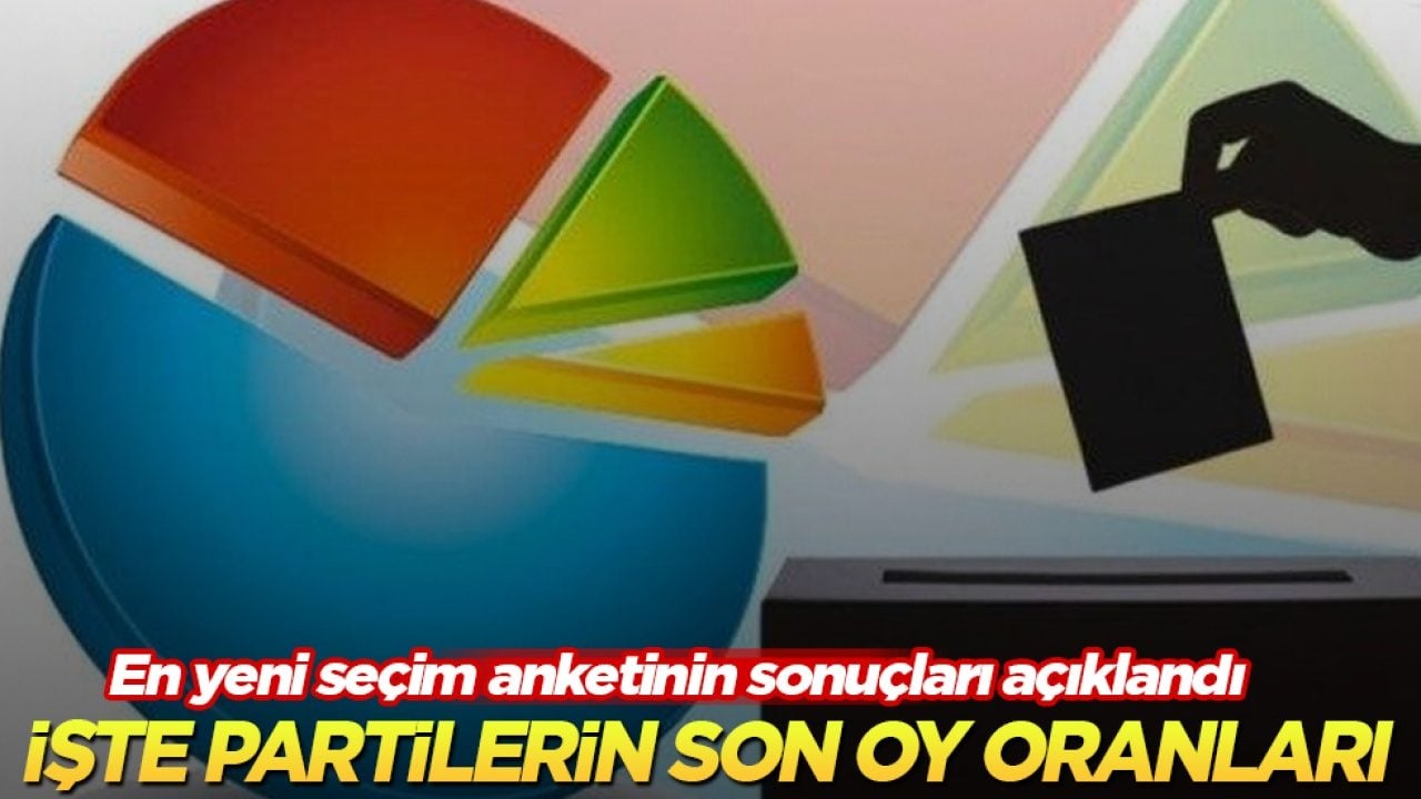 En yeni seçim anketinin sonuçları açıklandı! İşte partilerin son oy oranları