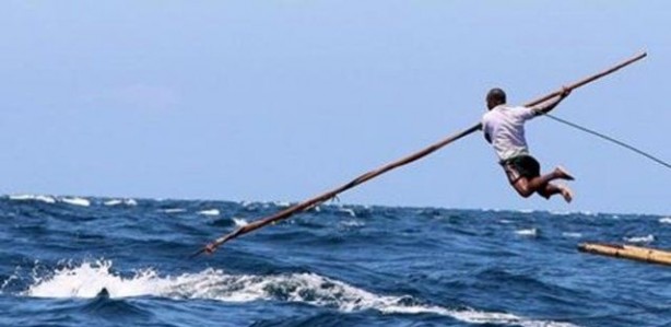 Foto - Endonezya'da sıradışı av