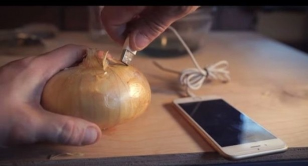 Foto - Enerji içeceği ve soğanla telefonunuzu şarj edin!