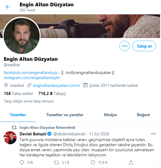 Foto - Engin Altan Düzyatan'ın hesabındaki Devlet Bahçeli detayı dikkat çekti