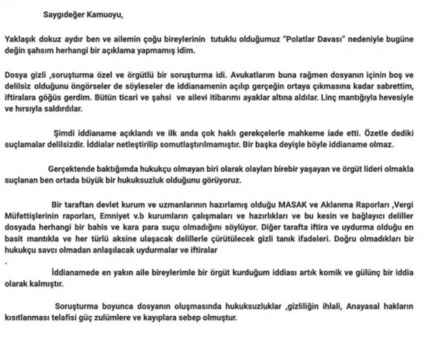 Foto - Engin Polat'tan aylar sonra mektup paylaştı: Eşimin dayanacak gücü kalmadı
