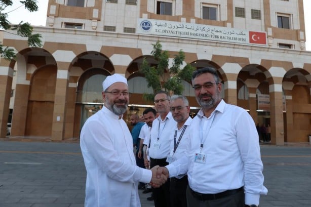 Erbaş'tan Medine'de Türk Ofisi'ne ziyaret
