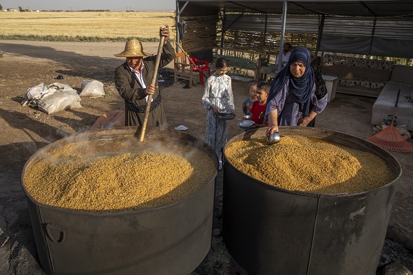 Foto - Erbil'de "Bulgur Kaynatma" Geleneği