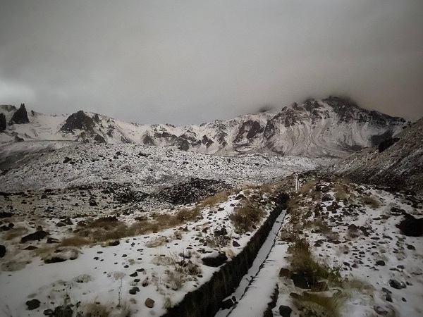 Foto - Erciyes'in zirvesine kar yağdı