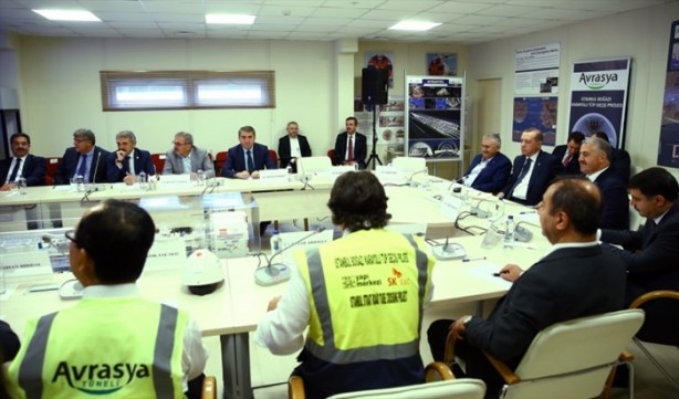 Foto - Erdoğan Avrasya Tüneli'nden geçti