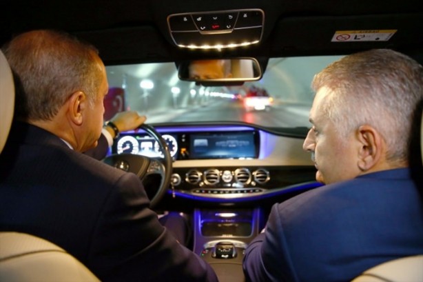 Foto - Erdoğan Avrasya Tüneli'nden geçti