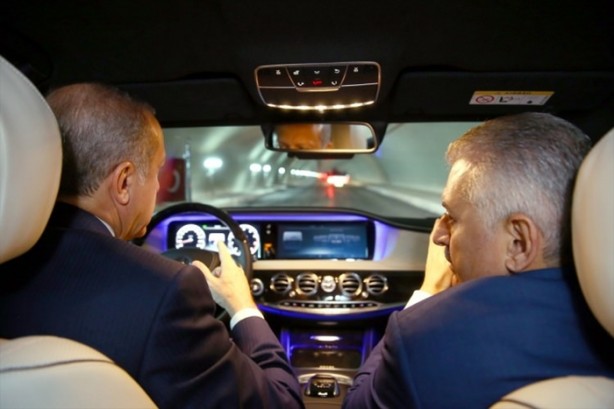 Foto - Erdoğan Avrasya Tüneli'nden geçti