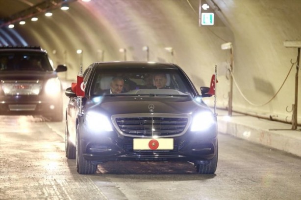 Foto - Erdoğan Avrasya Tüneli'nden geçti
