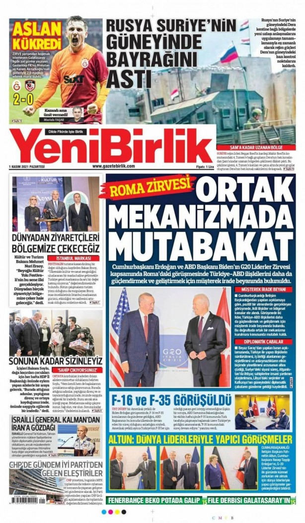 Foto - Erdoğan-Biden zirvesi gazete manşetlerinde