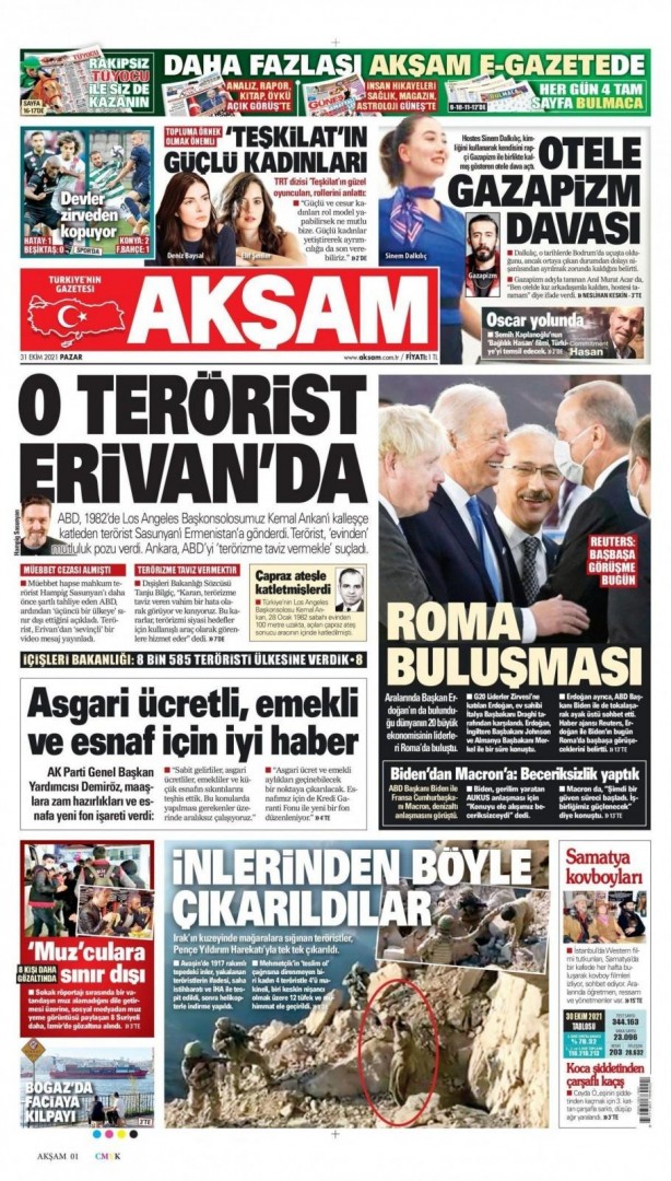 Foto - Erdoğan-Biden zirvesi gazete manşetlerinde