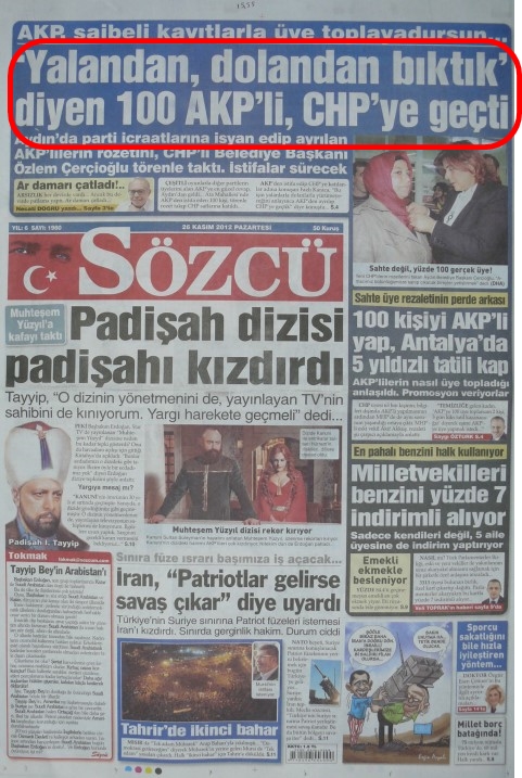 Foto - Erdoğan FETÖ'cülerin hakkından geldikçe Sözcü ciyakladı