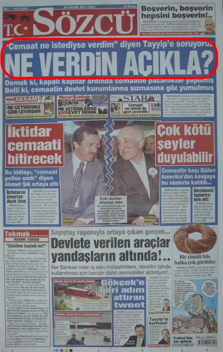 Foto - Erdoğan FETÖ'cülerin hakkından geldikçe Sözcü ciyakladı