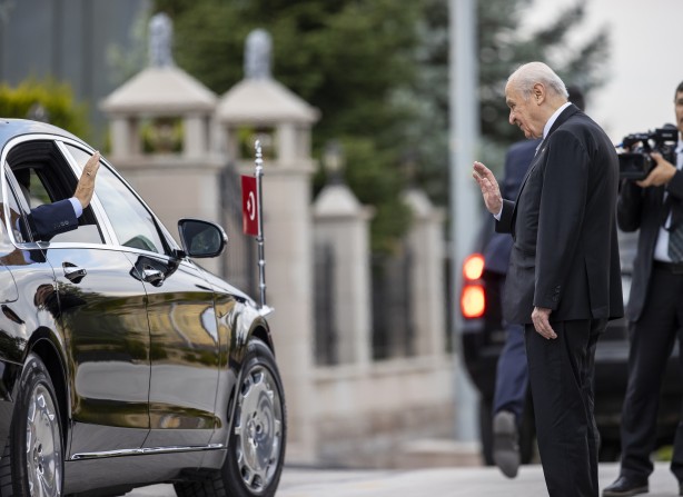 Foto - Erdoğan ile Bahçeli'nin görüşmesi sona erdi