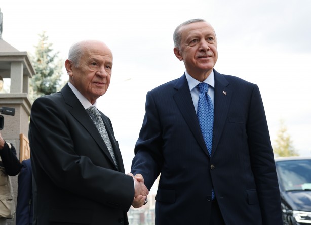 Foto - Erdoğan ile Bahçeli'nin görüşmesi sona erdi