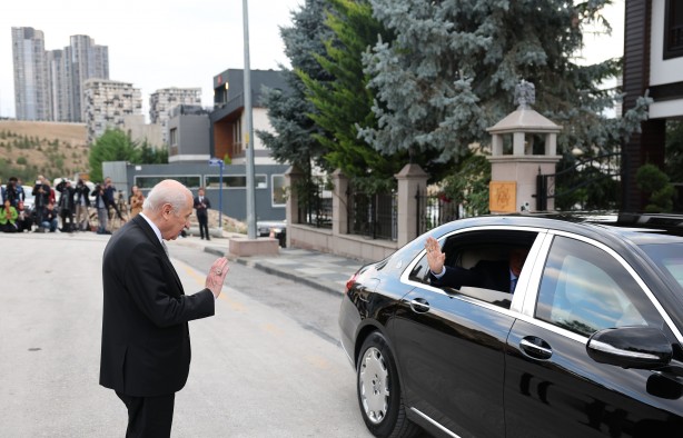 Foto - Erdoğan ile Bahçeli'nin görüşmesi sona erdi