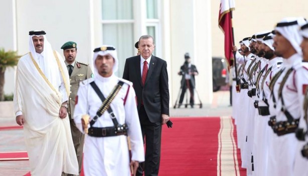 Foto - Cumhurbaşkanı Erdoğan Katar'da resmi törenle karşılandı