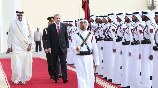 Foto - Cumhurbaşkanı Erdoğan Katar'da resmi törenle karşılandı