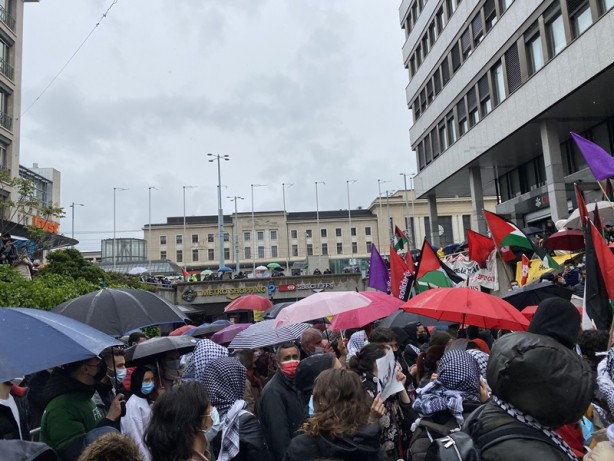 Foto - 'Erdoğan' sloganları atıldı! İsviçre'de İsrail'e protesto