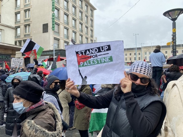 Foto - 'Erdoğan' sloganları atıldı! İsviçre'de İsrail'e protesto