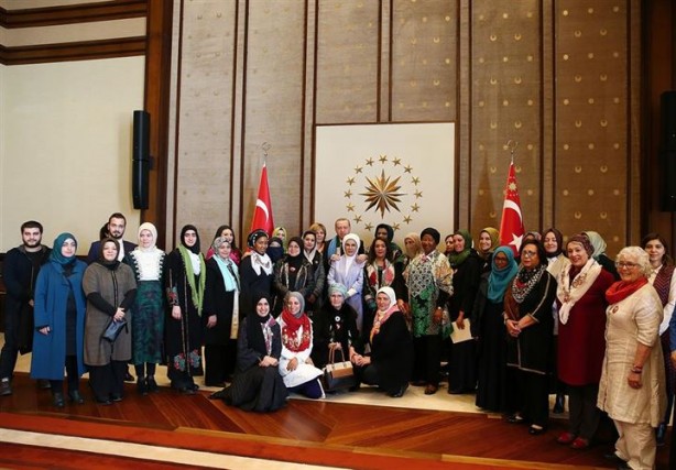 Foto - Erdoğan, "Vicdan Konvoyu" temsilcilerini kabul etti