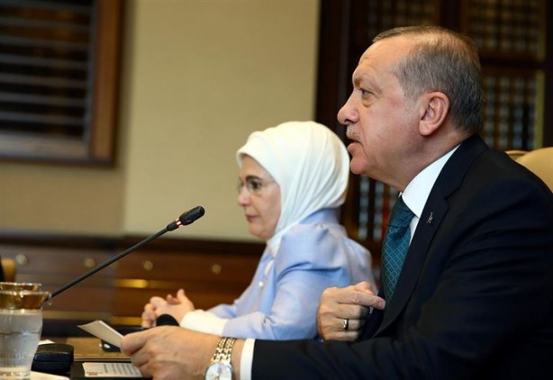 Foto - Erdoğan, "Vicdan Konvoyu" temsilcilerini kabul etti