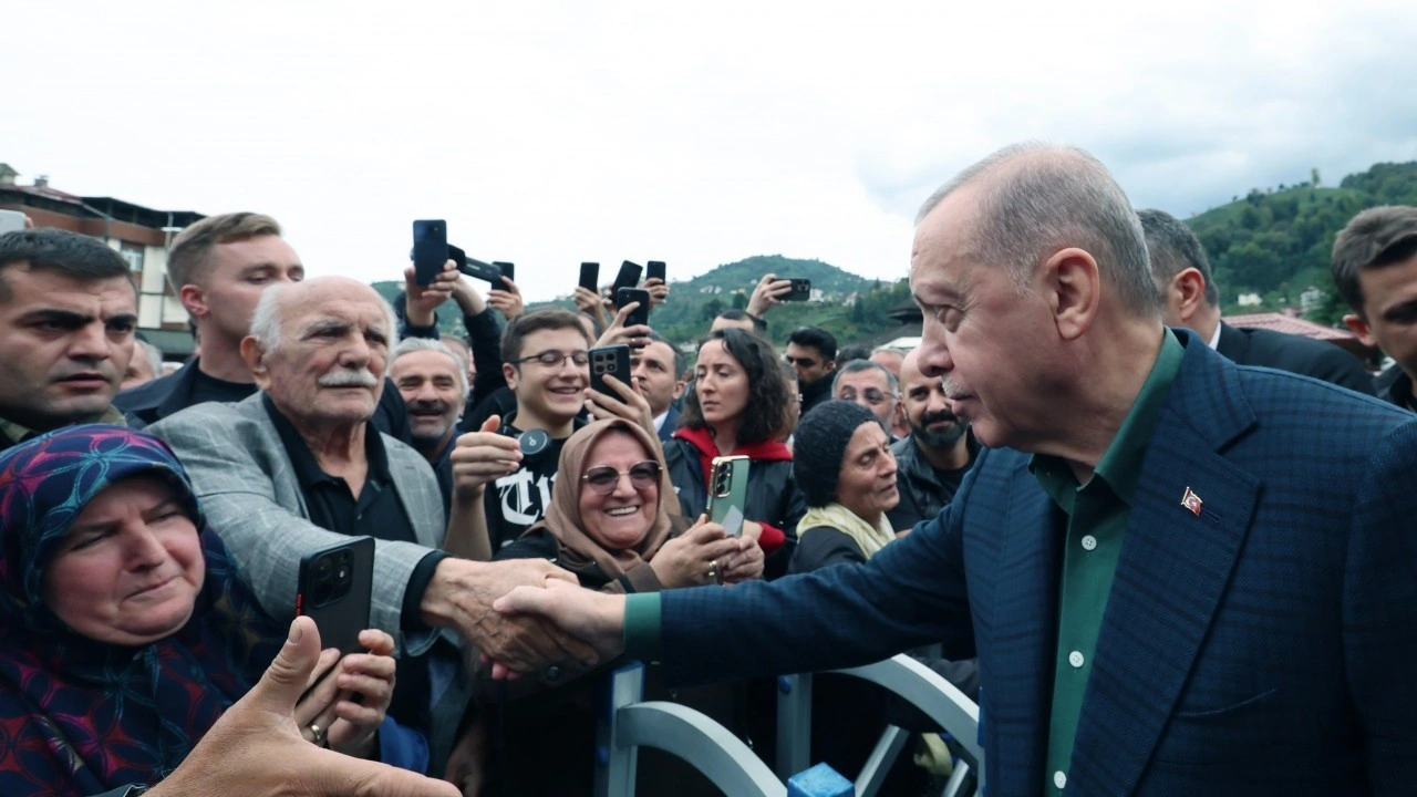 Foto - Erdoğan'a baba ocağı Rize'de sıcak karşılama