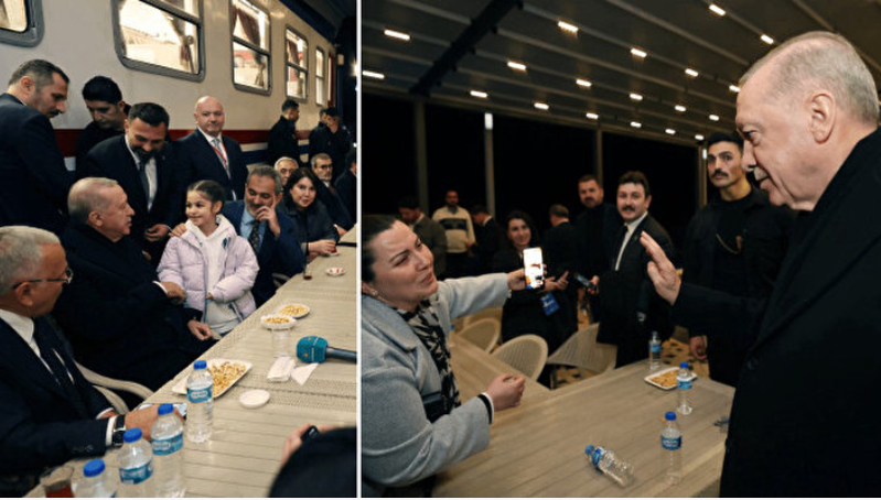 Erdoğan'dan sürpriz ziyaret! Çay bahçesini ziyaret etti