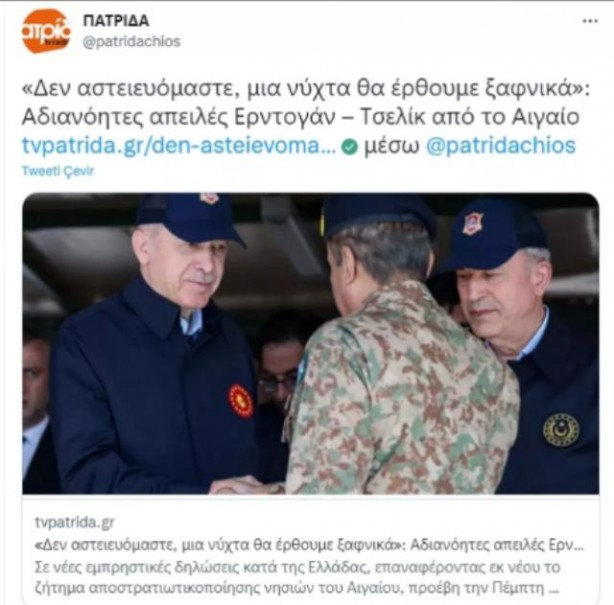 Foto - Erdoğan'ın açıklamaları Yunan basınına damga vurdu! 'Bir gece ansızın geleceğiz'