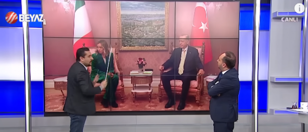 Foto - Erdoğan'ın İtalya Başbakanı Meloni ile görüşmesindeki tablonun sırrı ortaya çıktı! Bu yüzden konulmuş
