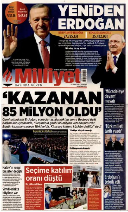 Foto - Erdoğan'ın seçim zaferini hangi gazete nasıl gördü?