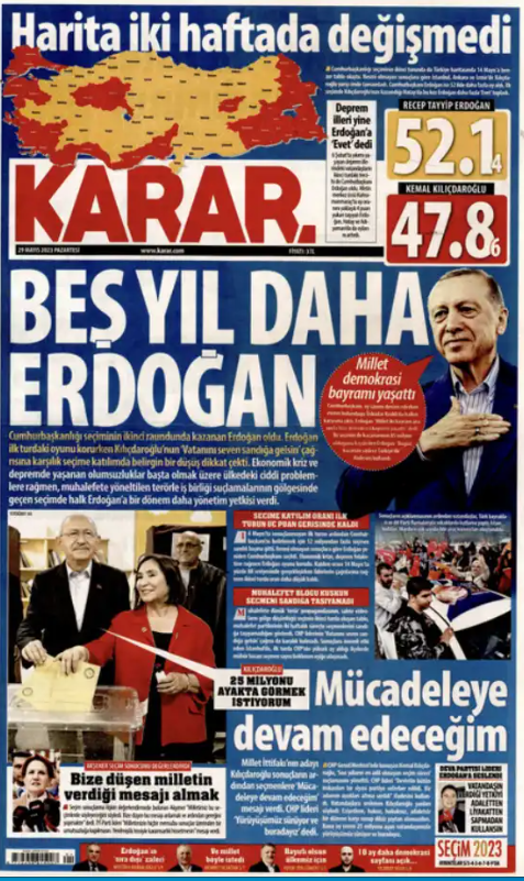 Foto - Erdoğan'ın seçim zaferini hangi gazete nasıl gördü?
