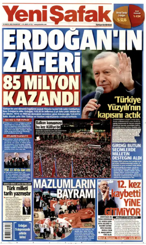 Foto - Erdoğan'ın seçim zaferini hangi gazete nasıl gördü?